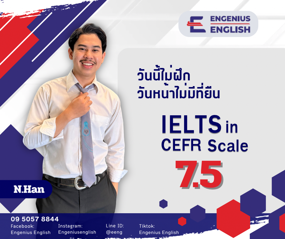 โปรเตอร์ IELTS in CEFR Scale - ฮัน