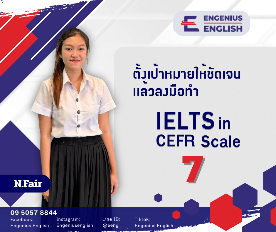 โปรเตอร์ IELTS in CEFR Scale - แฟร์
